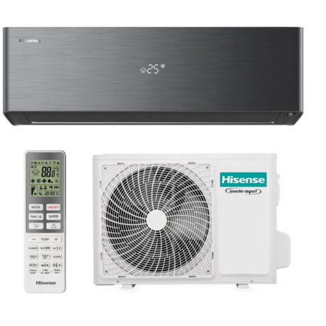 PAC Air/Air monosplit 2500W - Energy Pro X - Connectée - Noir - Hisense Aldes