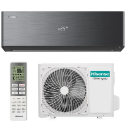 PAC Air/Air monosplit 2,5 kW - Energy Pro X - Connectée - Noir - Avec mise en service - Hisense Aldes