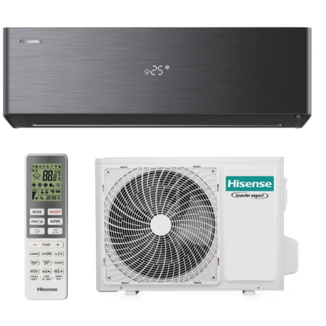 PAC Air/Air monosplit 3500W - Energy Pro X - Connectée - Noir - Hisense Aldes