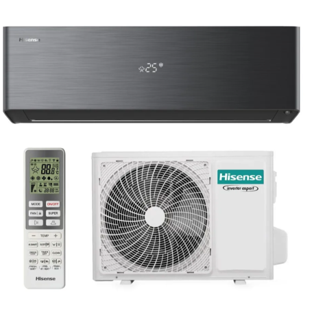 PAC Air/Air monosplit 3500W - Energy Pro X - Connectée - Noir - Hisense Aldes