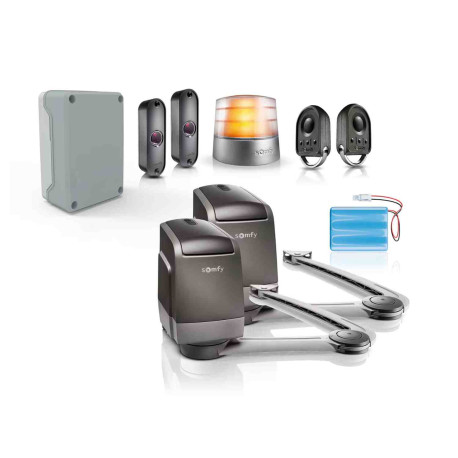 Kit motorisation pour portail battant Axovia ® 3S+ io Somfy - Pack confort - 4 canaux