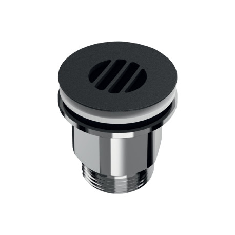 Bonde à grille concave noir mat de lavabo - HYGIÉNA