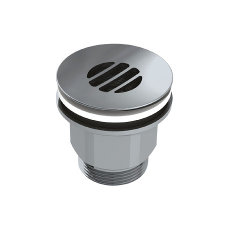 Bonde à grille concave chromé de lavabo - HYGIÉNA