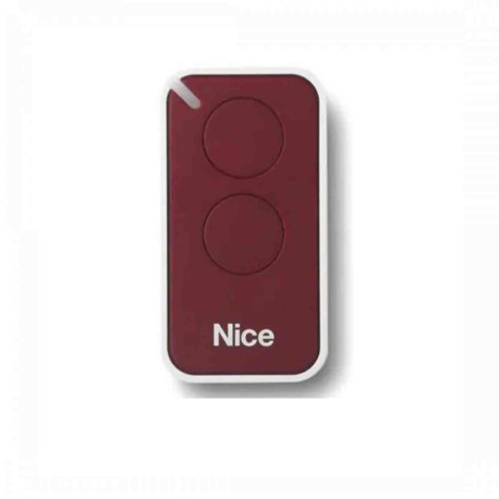 Télécommande Inti Nice - 433,92MHz - 2 Touches - Rouge