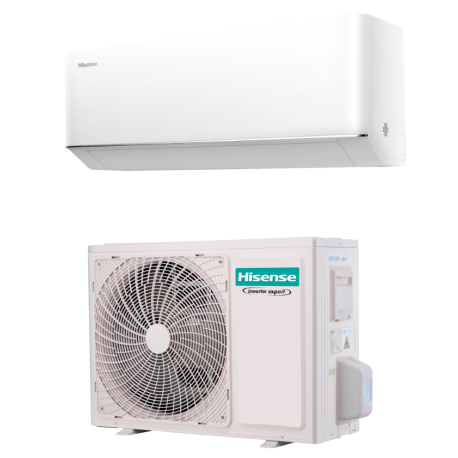 PAC Air/Air monosplit 5000W - Max Comfort - Connectée - Blanc - Avec mise en service - Hisense Aldes