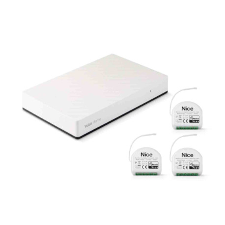 Kit box domotique Yubii-Home + 3 modules ON/OFF Control Nice - Pour éclairage et appareils électriques