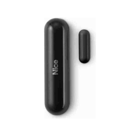 Détecteur magnétique d'ouverture pour portes et fenêtres Z-Wave Nice - Avec capteur de température - Noir