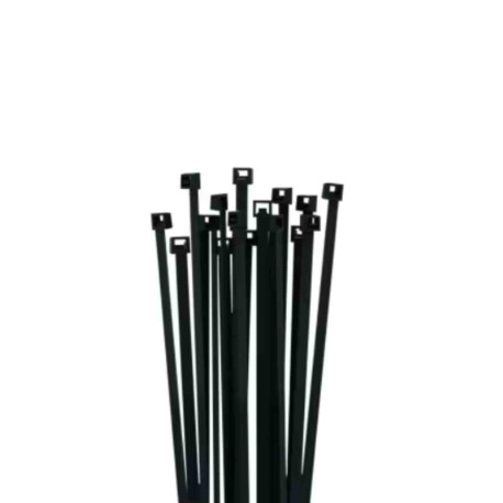Lot de 100 colliers de frettage AGI Robur - 100x2.5mm - Polyamide 6/ 6 - Noir