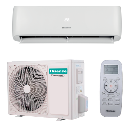 PAC Air/Air monosplit 3500W - Easy Smart - Blanc - Hisense Aldes