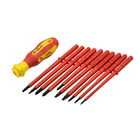 Trousse 10 lames de tournevis isolées 1000V
