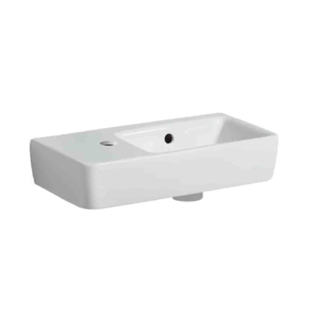 Lave-mains Renova Compact Geberit - 50x25x15cm - Trou à gauche - Blanc