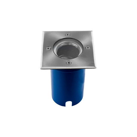 Spot Encastrable Sol Carré Inox 316L GU10 et GU5.3