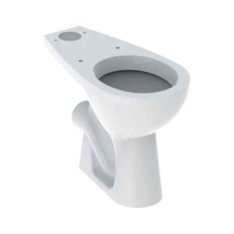 Cuvette WC au sol surélevée Bastia Geberit - Pour réservoir attenant - Avec bride - Sortie horizontale - Blanc