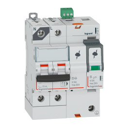 Parafoudre avec protection de court-circuit intégrée Type T2 Imax 20kA 1P+N 4 modules