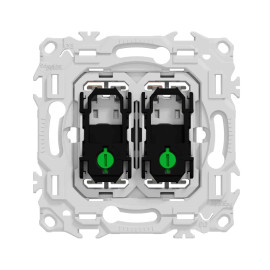 Double Va-et-Vient / Interrupteur / Poussoir Odace Schneider Electric - Avec neutre - 10AX - Sans enjoliveur