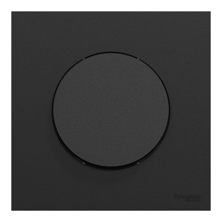 Ensemble complet - Va-et-vient / Interrupteur / Poussoir + Plaque - Odace 2025 - Noir