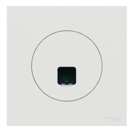 Ensemble complet - Prise RJ45 + Plaque - Odace 2025 - Blanc