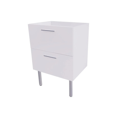 Meuble sous-plan First 2 tiroirs 60 cm Blanc