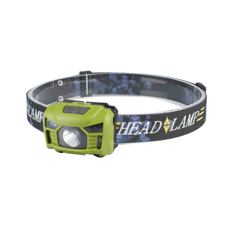 Lampe frontale à LED avec capteur IR - 3 W - 100Lm - A piles
