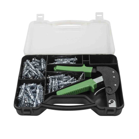 Coffret de chevilles à expansion avec pince - 72 pièces