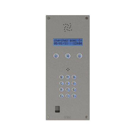 Plaque de rue audio BIBUS à défilement avec clavier VIGIK+