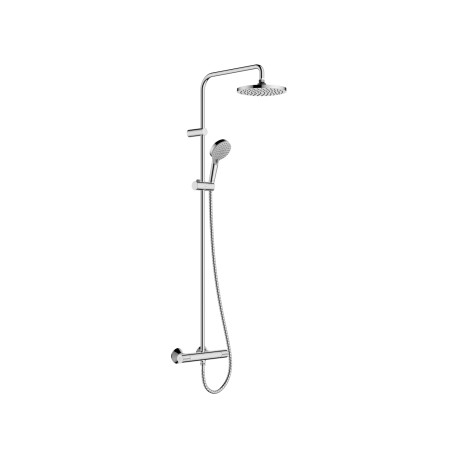 Colonne de douche thermostatique Vernis Blend 200 1 jet EcoSmart chromé