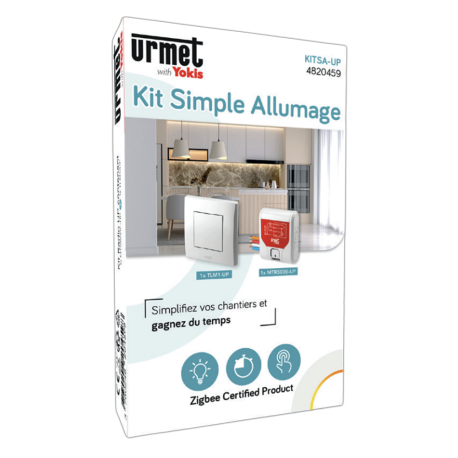 Kit Radio Zigbee simple allumage Urmet with Yokis - 500W - Gamme UP