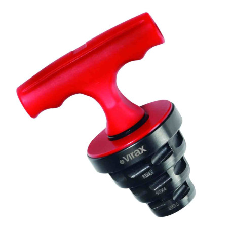 Calibreur à cliquet 2 en 1 - Pour tubes 40X3,5 - 50X4 - 63X4,5 mm - Poignée plastique