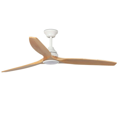 Ventilateur de plafond avec lumière LED ALO L blanc et pin