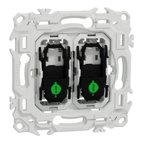 Double Va-et-Vient / Interrupteur / Poussoir Odace Schneider Electric - Avec neutre - 10AX - Sans enjoliveur