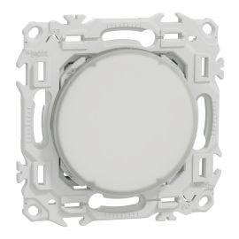 Balise LED encastrée 230V Odace Schneider Electric - 2.4W - 3000K - 70Lm - Blanc