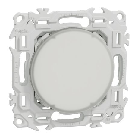 Balise LED encastrée 230V Odace Schneider Electric - 2.4W - 3000K - 70Lm - Blanc