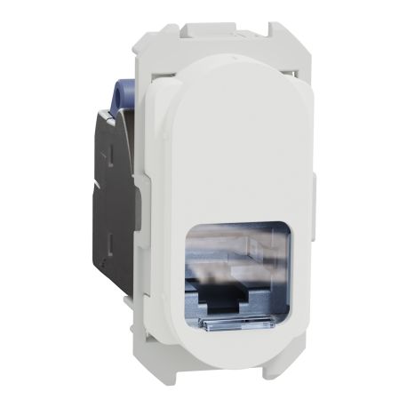Module prise RJ45 Odace Schneider Electric - Cat.6 - STP - Avec enjoliveur - Blanc
