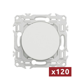 Pack de 120 Va-et-Vient / Interrupteurs / Poussoirs Odace 2025 Schneider Electric - Sans neutre - Blanc