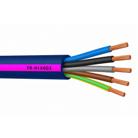 Câble électrique ERP rigide FR-N1X6G3 5G1,5 mm²