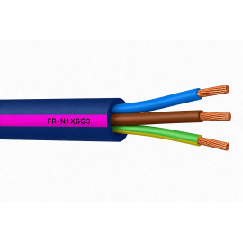Câble électrique ERP rigide FR-N1X6G3 3G1,5 mm²