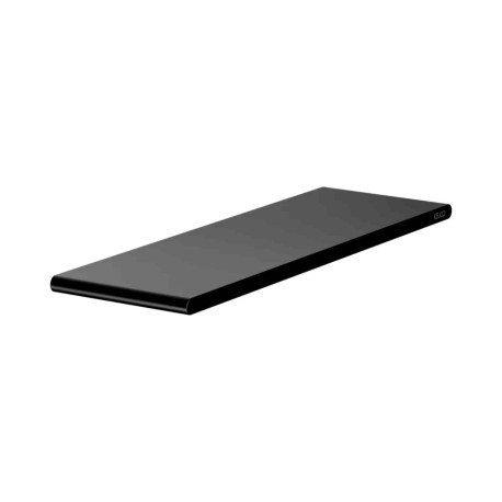 Tablette de douche murale Aveno - Rectangulaire - A visser ou à coller - Noir mat