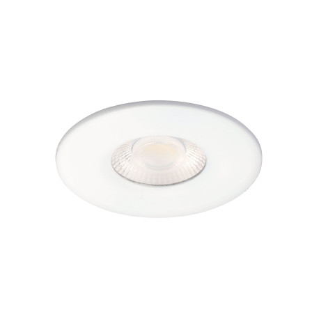 Spot LED encastrable Atlas Aric - 5W - 3CCT 2700/3000/4000K - Rond - Blanc - Dimmable