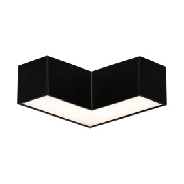 Canal lumineux Linion - Angle 90° - 3W - 3000K - 24V - Noir
