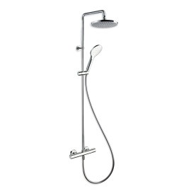 Colonne de douche thermostatique chromé PRIME - Pomme de tête ø 250 mm
