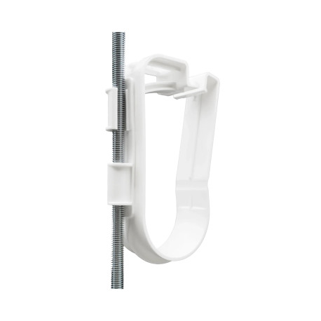 Collier de fixation POLY-CLIC Ø50 mm blanc