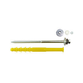 Fixation de support de climatisation d'ITE 18x300mm acier - sachet de 4 unités