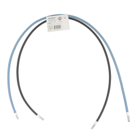 Jeu de 2 bretelles d'alimentation bleu/noir RX Protect Eur'Ohm - Section 16mm² - Longueur 90cm - Avec embouts 18mm