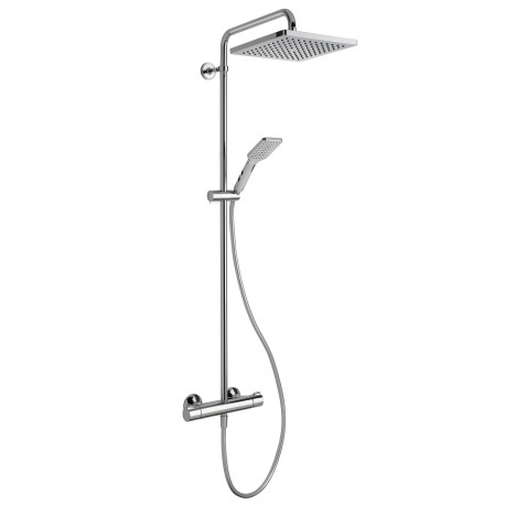 Colonne de douche thermostatique chromée THETA CUBE