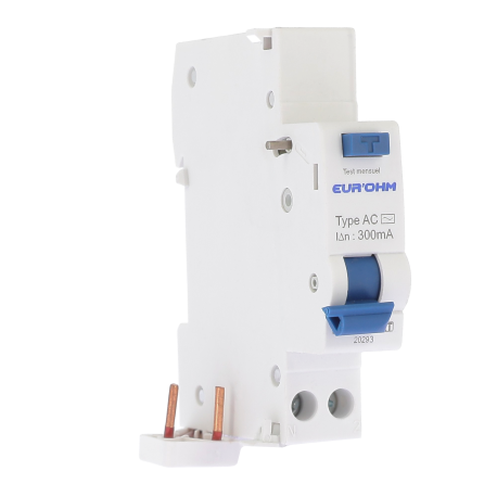 Bloc différentiel 1P+N RX Protect Eur'Ohm - Type AC - 40A/300mA