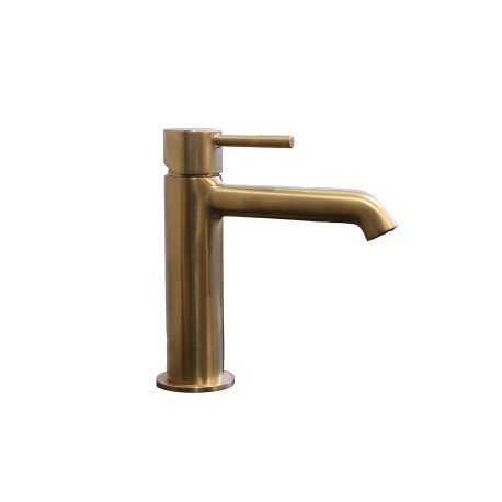 Mitigeur de lavabo Regular en laiton or brossé avec vidage up&down
