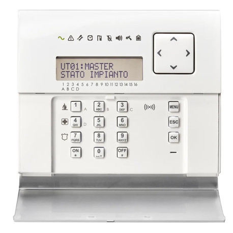 Clavier LCD PROX pour centrales série MP3000 Elkron - avec lecteur de proximité