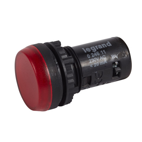 Voyant monobloc avec LED intégrée IP69 Osmoz complet - Rouge - 230V~