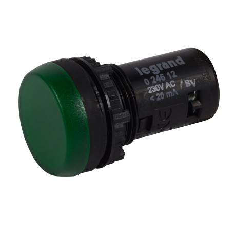 Voyant monobloc avec LED intégrée IP69 Osmoz complet - Vert - 230V~