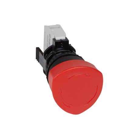 Bouton coup de poing d'arrêt d'urgence rouge pousser-tourner Ø40